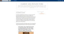 Desktop Screenshot of carrotandpotatotime.blogspot.com
