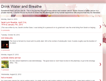 Tablet Screenshot of drinkwaterandbreathe.blogspot.com