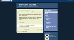 Desktop Screenshot of diccionariosenlared.blogspot.com