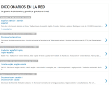 Tablet Screenshot of diccionariosenlared.blogspot.com