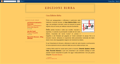 Desktop Screenshot of edizionibirba.blogspot.com