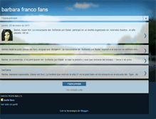 Tablet Screenshot of barbarafrancofans.blogspot.com