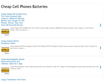 Tablet Screenshot of cheapcellphonesbatteries.blogspot.com