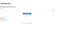 Tablet Screenshot of ganoaccion.blogspot.com