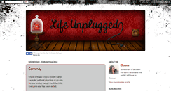 Desktop Screenshot of myunpluggedlife.blogspot.com