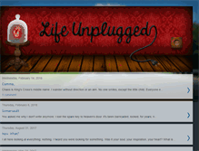 Tablet Screenshot of myunpluggedlife.blogspot.com