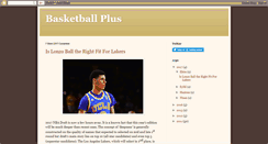Desktop Screenshot of basketballplus.blogspot.com