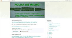 Desktop Screenshot of folhademilho.blogspot.com
