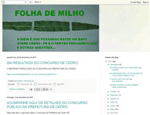 Tablet Screenshot of folhademilho.blogspot.com