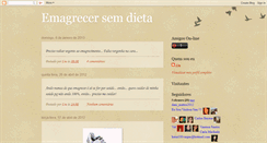 Desktop Screenshot of emagrecersemdieta.blogspot.com