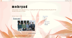 Desktop Screenshot of mehryad.blogspot.com