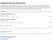 Tablet Screenshot of formulacionproyectosinversion.blogspot.com