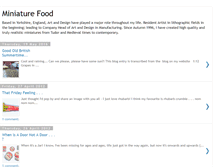 Tablet Screenshot of miniaturefoodgloriousfood.blogspot.com