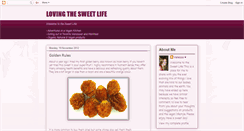 Desktop Screenshot of lovingthesweetlife.blogspot.com