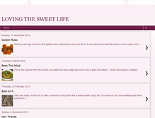 Tablet Screenshot of lovingthesweetlife.blogspot.com