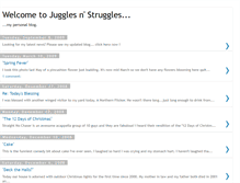 Tablet Screenshot of jugglesnstruggles.blogspot.com