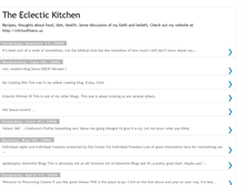 Tablet Screenshot of eclectickitchen.blogspot.com