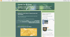 Desktop Screenshot of canadacangogreen.blogspot.com