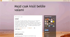 Desktop Screenshot of majdcsakkisulbelolevalami.blogspot.com