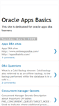 Mobile Screenshot of oracleappsdbainfo.blogspot.com