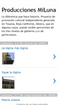 Mobile Screenshot of produccionesmiluna.blogspot.com