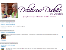 Tablet Screenshot of deliciousdishesbydebbie.blogspot.com