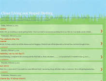 Tablet Screenshot of cleanlivingnotstupiddieting.blogspot.com