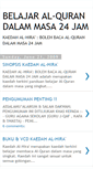 Mobile Screenshot of belajaralquranalhira.blogspot.com