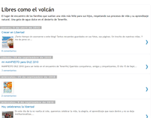 Tablet Screenshot of librescomoelvolcan.blogspot.com