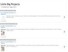 Tablet Screenshot of littlebigprojects.blogspot.com