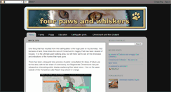 Desktop Screenshot of fourpawsandwhiskers.blogspot.com