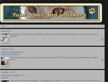 Tablet Screenshot of fourpawsandwhiskers.blogspot.com