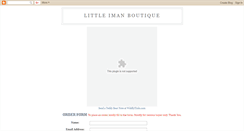Desktop Screenshot of littleimanboutique.blogspot.com