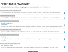 Tablet Screenshot of graceinourcommunity.blogspot.com