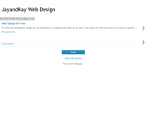 Tablet Screenshot of jayandkaywebdesign.blogspot.com