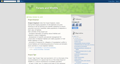 Desktop Screenshot of forests-wildlife.blogspot.com