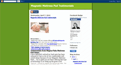 Desktop Screenshot of magneticmattresspadtestimonials.blogspot.com