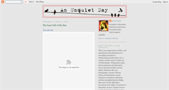 Desktop Screenshot of anunquietday.blogspot.com