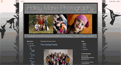 Desktop Screenshot of haleymariephotography.blogspot.com