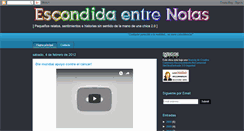 Desktop Screenshot of escondidaentrenotas.blogspot.com