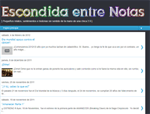 Tablet Screenshot of escondidaentrenotas.blogspot.com