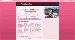 Desktop Screenshot of garypainesingalong.blogspot.com