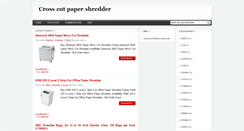 Desktop Screenshot of cross-cut-paper-shredder.blogspot.com