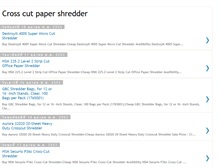 Tablet Screenshot of cross-cut-paper-shredder.blogspot.com