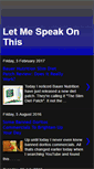 Mobile Screenshot of let-me-speak-on-ths.blogspot.com