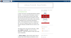 Desktop Screenshot of healthierpastors.blogspot.com