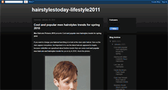 Desktop Screenshot of hairstylestoday-lifestyle2011.blogspot.com