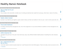 Tablet Screenshot of healthymamasnotebook.blogspot.com