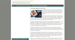 Desktop Screenshot of guaranteedapprovalcreditcards.blogspot.com