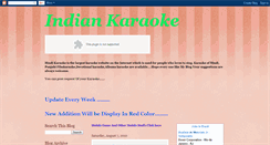 Desktop Screenshot of indianhindikaraoke.blogspot.com